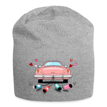 Mariage Voiture Rose Mariage - Bonnet en jersey - gris chiné - Devant