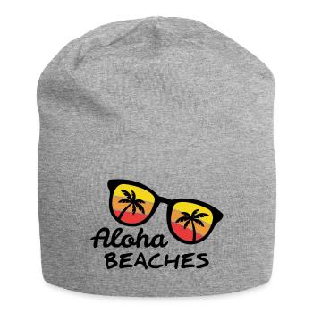 Sonnenbrille Aloha beaches - Jersey-Beanie - Grau meliert - Vorne