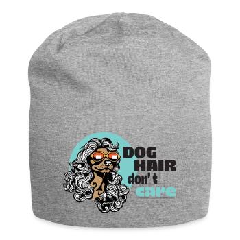 poils de chien, je m’en fiche - Bonnet en jersey - gris chiné - Devant