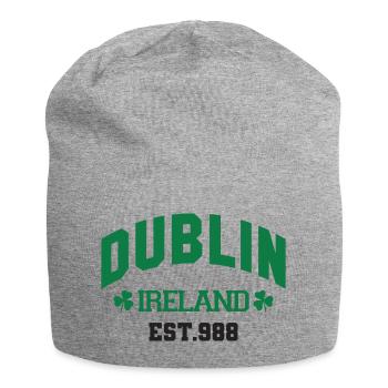 Dublin - Irland - Jersey-Beanie - Grau meliert - Vorne