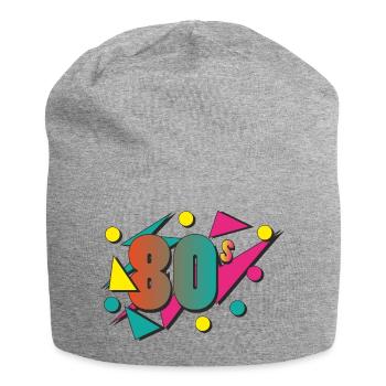 The 80's - Jersey-Beanie - Grau meliert - Vorne