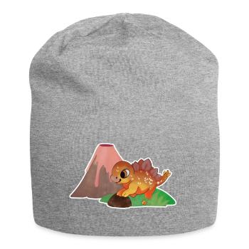 Starker Stegosaurus - Jersey-Beanie - Grau meliert - Vorne