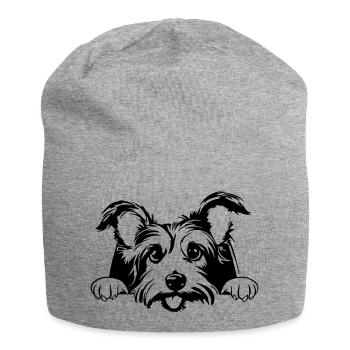 Petit Terrier - Bonnet en jersey - gris chiné - Devant