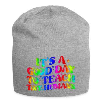Enseignant, école primaire, enseignement primaire, diplôme d’enseignant - Bonnet en jersey - gris chiné - Devant