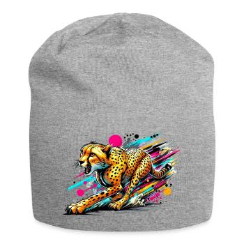 Guépard - Bonnet en jersey - gris chiné - Devant
