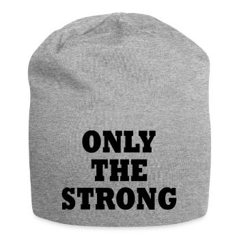 only the strong - Bonnet en jersey - gris chiné - Devant