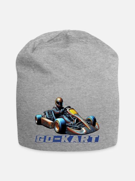 Go Kart - Jersey-Beanie - Grau meliert