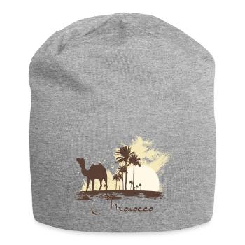 Morocco - Jersey Beanie - heather grey - Front
