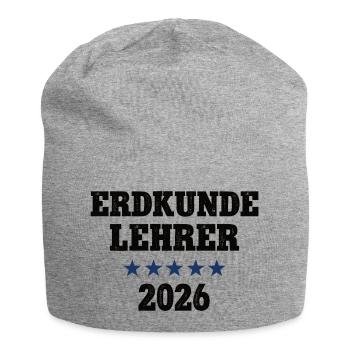 Geography Teacher 2026 Occupation Studies Teacher Training Geo - Jersey Beanie - heather grey - Front