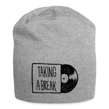 eine Pause machen - Jersey-Beanie - Grau meliert - Vorne