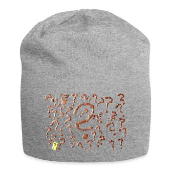 De nombreuses œuvres d’art avec points d’interrogation - Bonnet en jersey - gris chiné - Devant