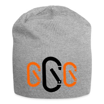 Karabiner - Jersey-Beanie - Grau meliert - Vorne