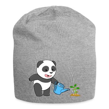 Arrosoir pour jardinier panda panda - Bonnet en jersey - gris chiné - Devant