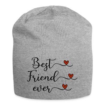Meilleur ami - Bonnet en jersey - gris chiné - Devant