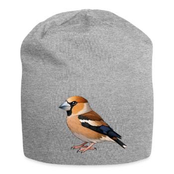 Oiseau du fourreau - Bonnet en jersey - gris chiné - Devant