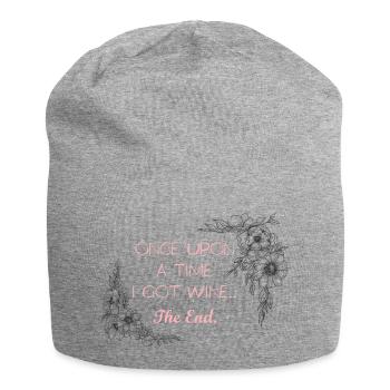 Once Upon Wine The End - Jersey-Beanie - Grau meliert - Vorne