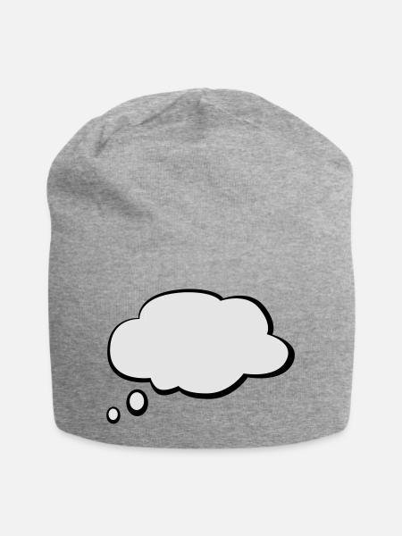 Textballoon - Jersey Beanie - heather grey