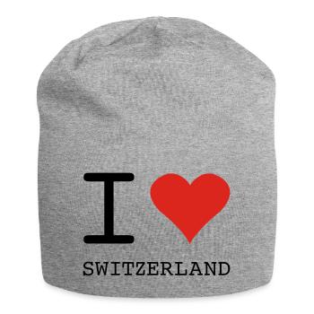 I LOVE SWITZERLAND - Bonnet en jersey - gris chiné - Devant