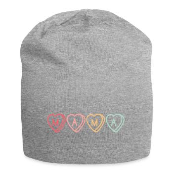 Maman, ma chérie maman! idée cadeau - Bonnet en jersey - gris chiné - Devant