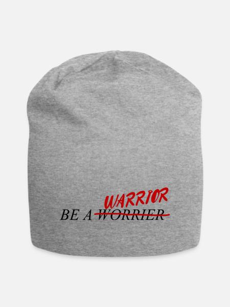 Warrior - Jersey-Beanie - Grau meliert