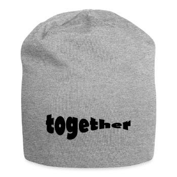 ensemble - Bonnet en jersey - gris chiné - Devant