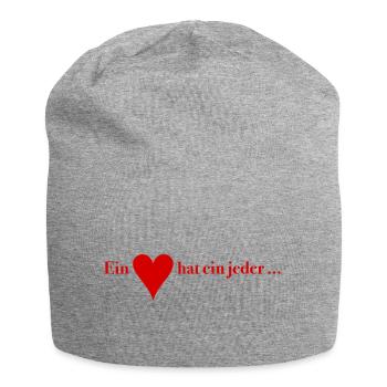 Everyone Has a Heart – Skat Humor Shirt - Jersey Beanie - heather grey - Front