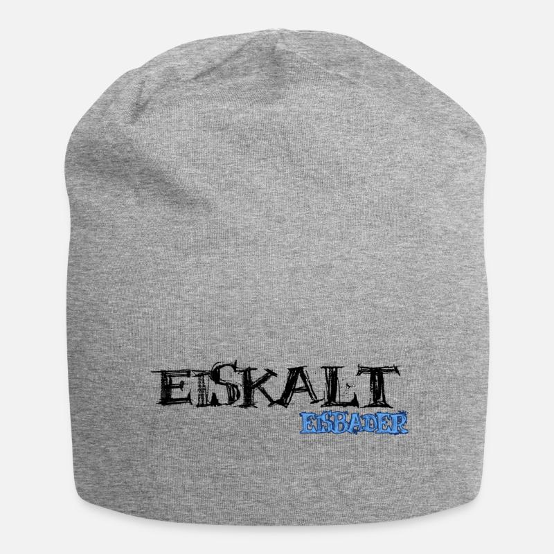 eisbader eiskalt eisbaden kryotherapie kneipp - Jersey-Beanie - Grau meliert