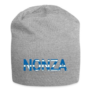Nonza Grèce Texte - Bonnet en jersey - gris chiné - Devant
