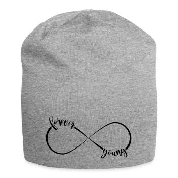 forever young - infinity sign - Jersey Beanie - heather grey - Front