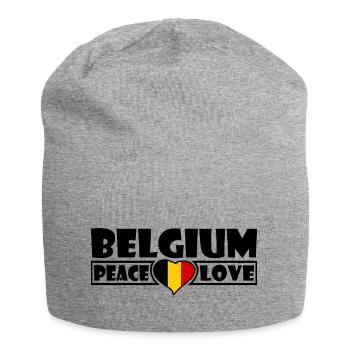 La Belgique - Bonnet en jersey - gris chiné - Devant