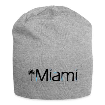 Miami - Jersey-Beanie - Grau meliert - Vorne