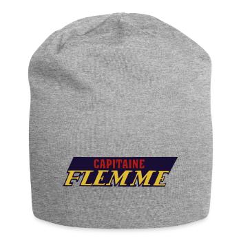 Lazy captain - Jersey Beanie - heather grey - Front