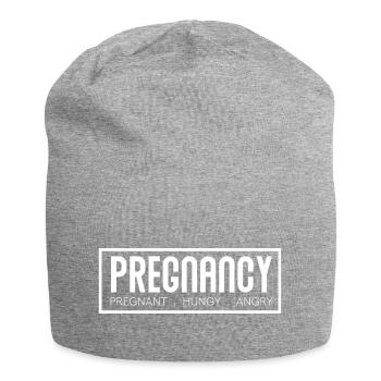 Schwanger, Hungrig, wütend - Jersey-Beanie - Grau meliert - Vorne