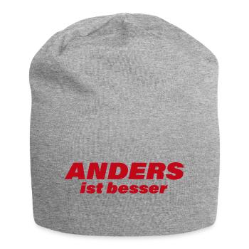 ANDERS IST BESSER - Jersey-Beanie - Grau meliert - Vorne