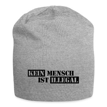 No One Is Illegal - Migration - Illegality - Jersey Beanie - heather grey - Front