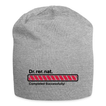 Dr.rer.nat. erfolgreich promoviert Ladebalken - Jersey-Beanie - Grau meliert - Vorne