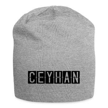 Ceyhan Airport Sign - Jersey Beanie - heather grey - Front