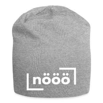 Nööö - Jersey-Beanie - Grau meliert - Vorne