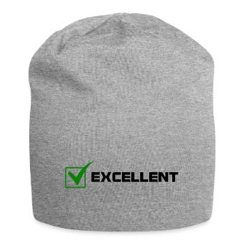 Excellente - Bonnet en jersey - gris chiné - Devant