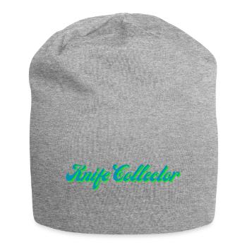 Knife Collector Gradient Script - Jersey Beanie - heather grey - Front