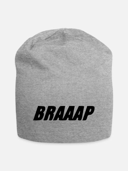 BRAAAP - Jersey-Beanie - Grau meliert