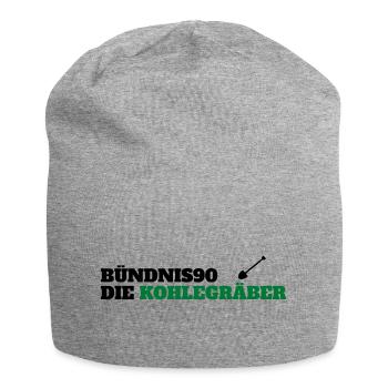 Witze Grüne Die Grünen Habeck Baerbock Kohle Atom - Jersey-Beanie - Grau meliert - Vorne