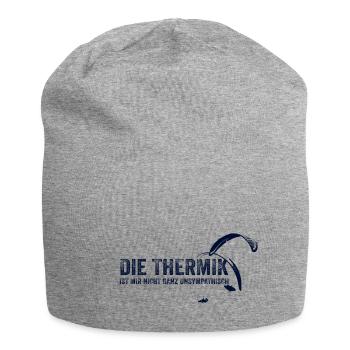 Die Thermik ist mir nicht ganz unsympathisch - Jersey-Beanie - Grau meliert - Vorne