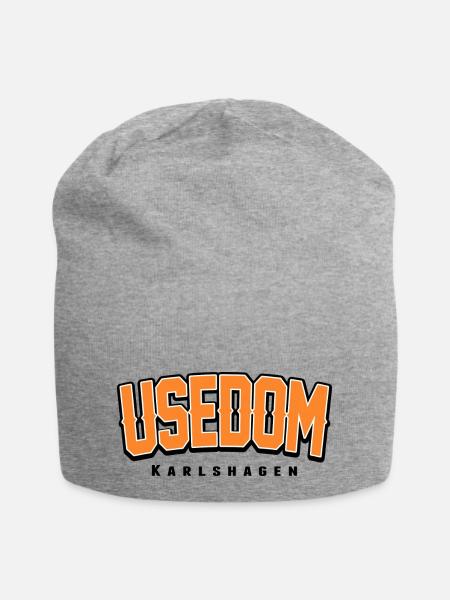Karlshagen Usedom T-Shirt – Ostsee Streetwear Desi - Jersey-Beanie - Grau meliert