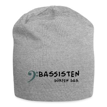 Bassists are allowed to - Jersey Beanie - heather grey - Front