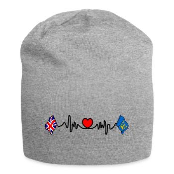 Suffolk & Great Britain Heartbeat - Jersey-Beanie - Grau meliert - Vorne