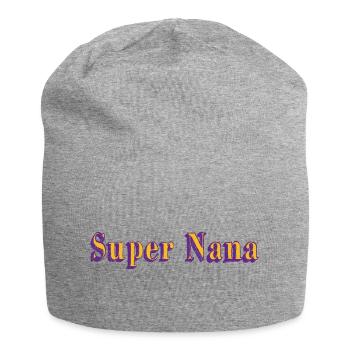 Super Nana - Jersey Beanie - heather grey - Front