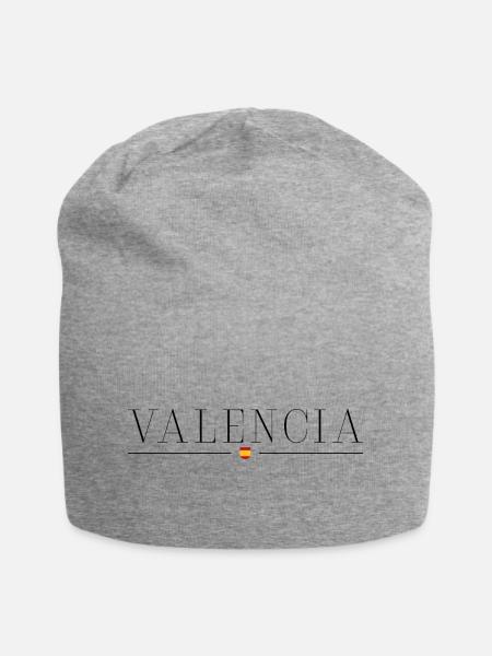Valencia Stil T-Shirt - Jersey-Beanie - Grau meliert