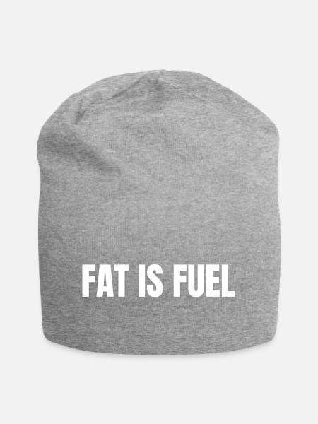 FAT IS FUEL | Carnivore T-Shirt High Fat Lifestyle - Jersey Beanie - heather grey