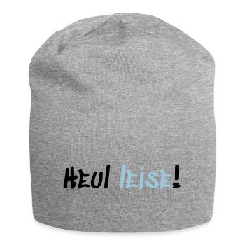 Heul Leise - Jersey-Beanie - Grau meliert - Vorne